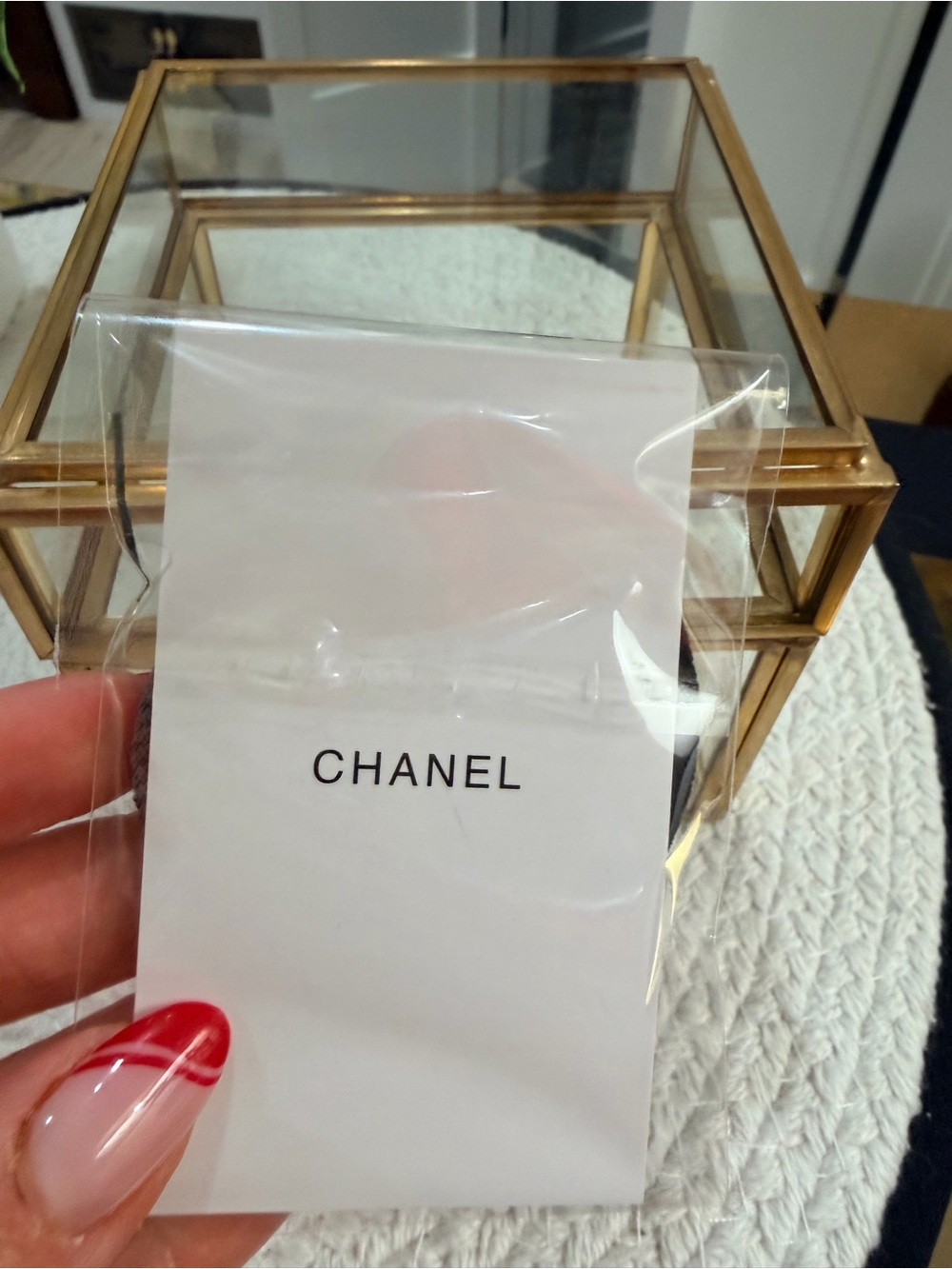 CHANEL Beaute Black and grey Hair Tie Duo with matte gold - Picture 4 of 4